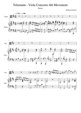 Viola Concerto TWV 51:G9