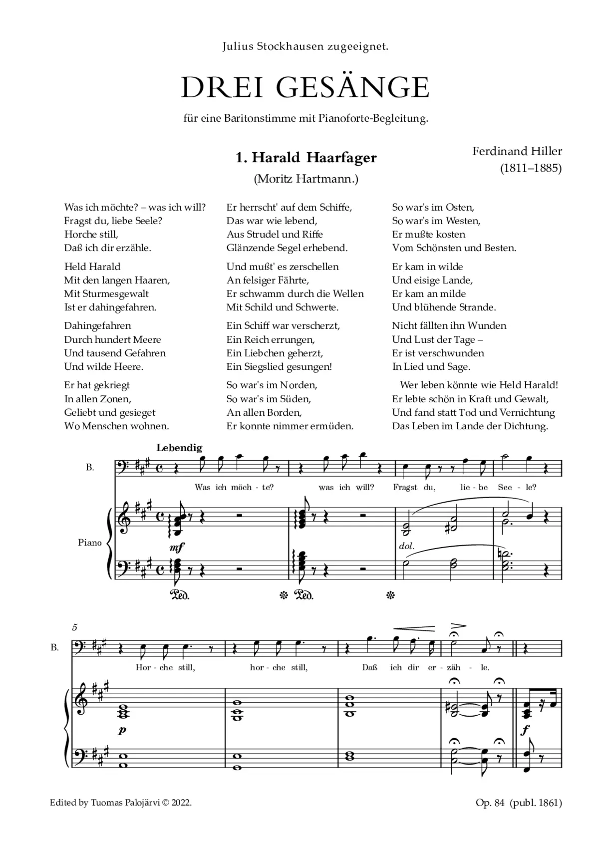 3 Gesänge - Page 1
