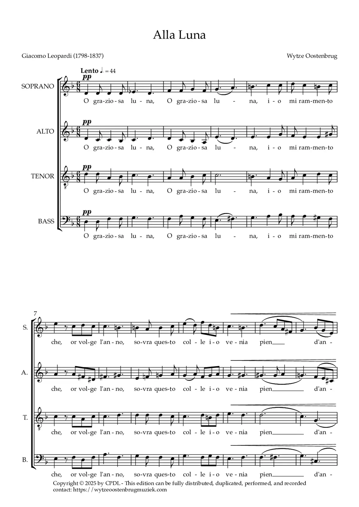 Alla Luna - Page 1