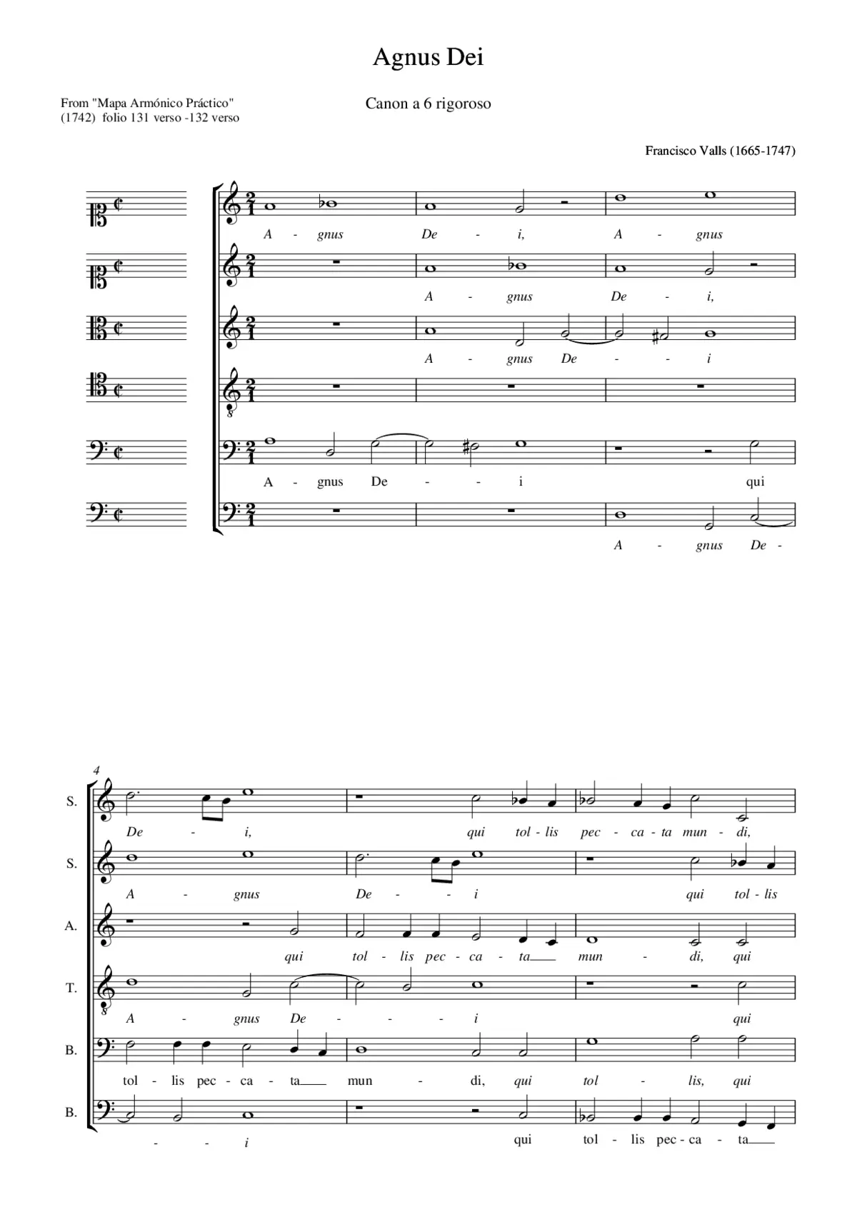 Agnus Dei - Page 1