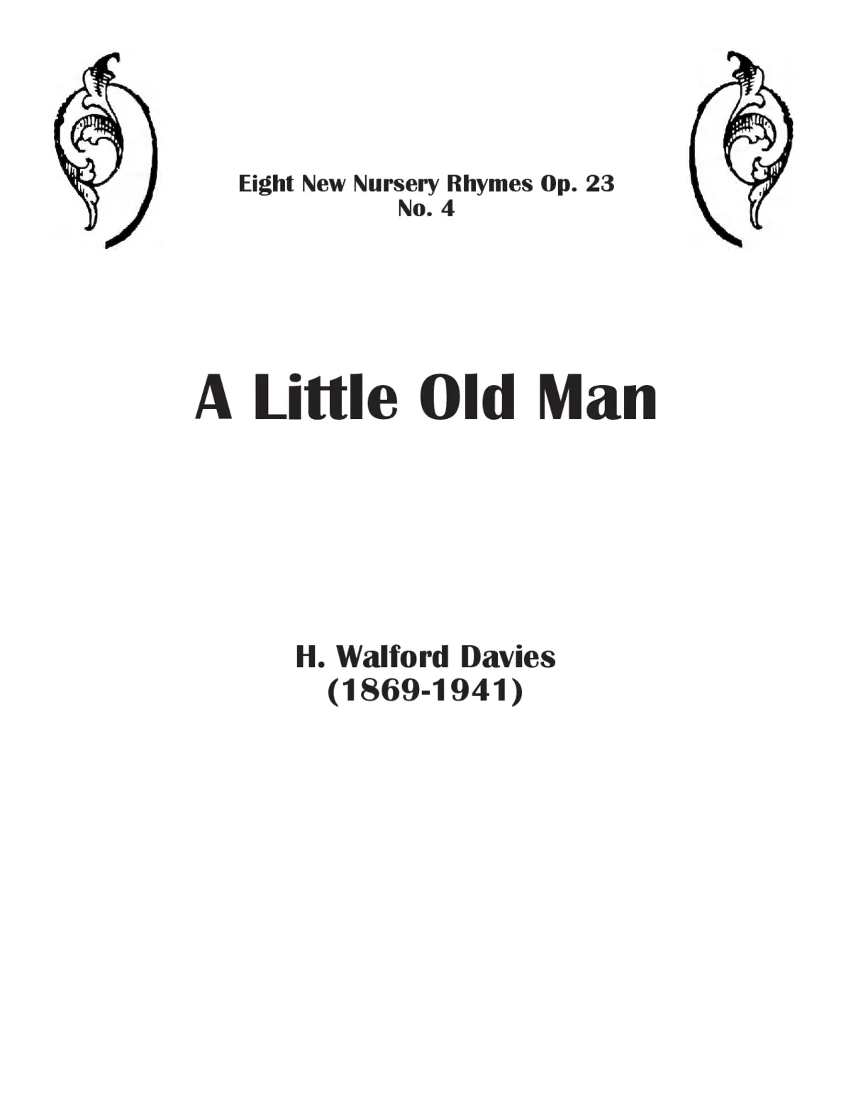 A little old man - Page 1