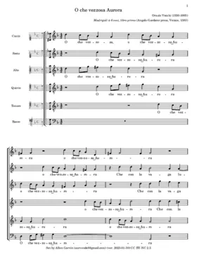 O che vezzosa Aurora