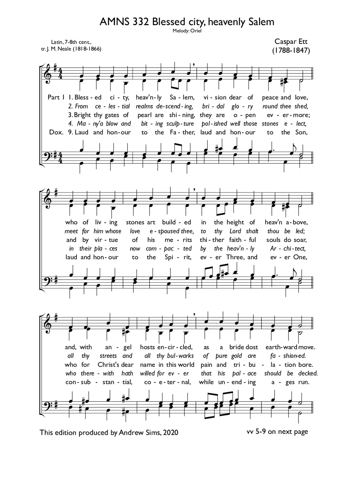 Blessed city, heavenly Salem - Page 1