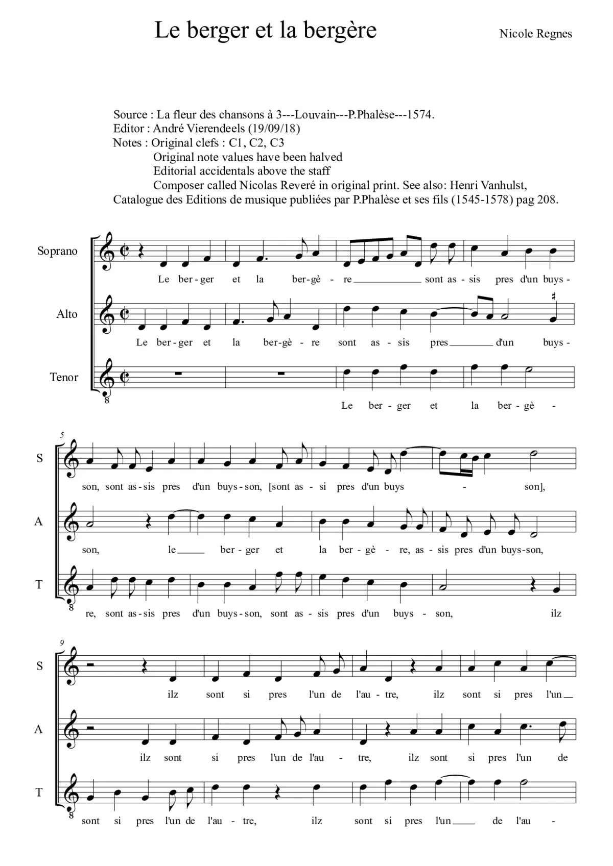 Le berger et la bergère - Page 1