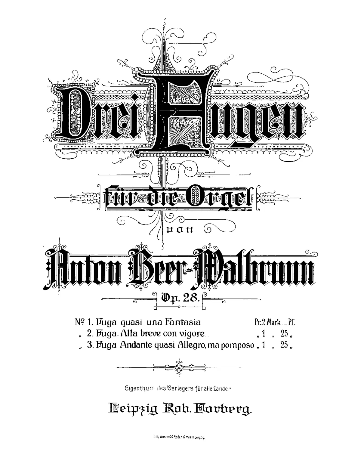 3 Fugues - Page 1