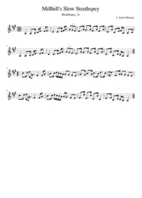 Millhill's Slow Strathspey