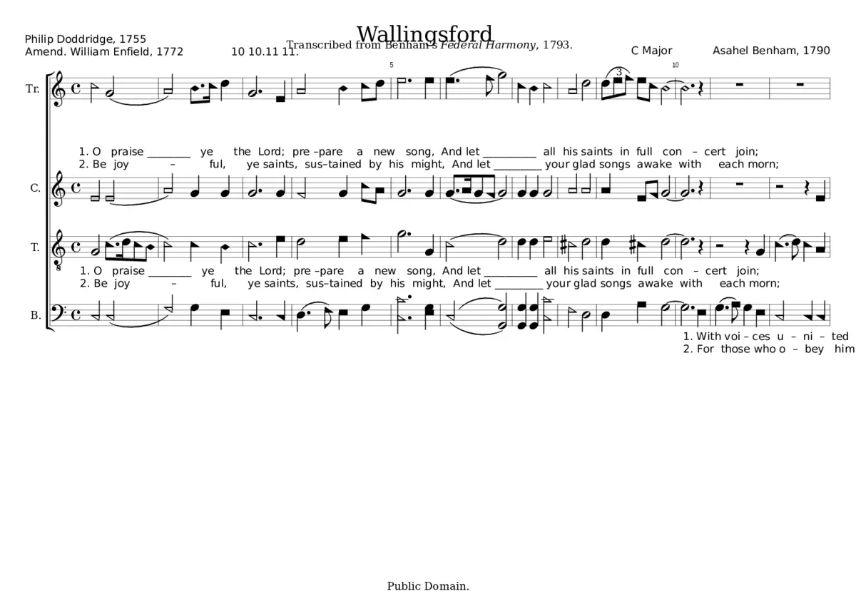 Wallingsford - Asahel Benham - Page 1