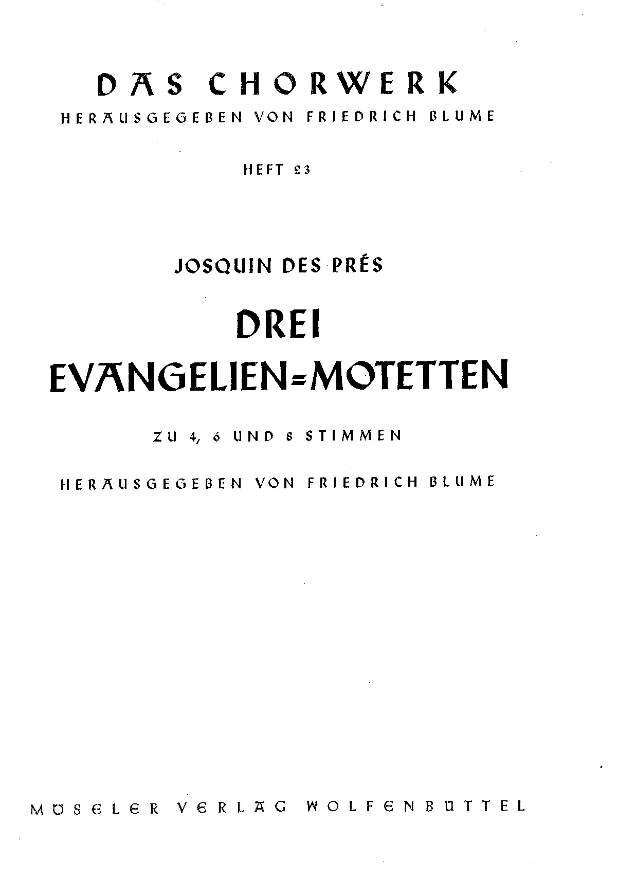 3 Evangelien-Motetten - Page 1