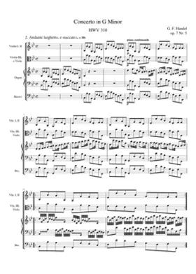 Organ Concerto in G minor HWV 310