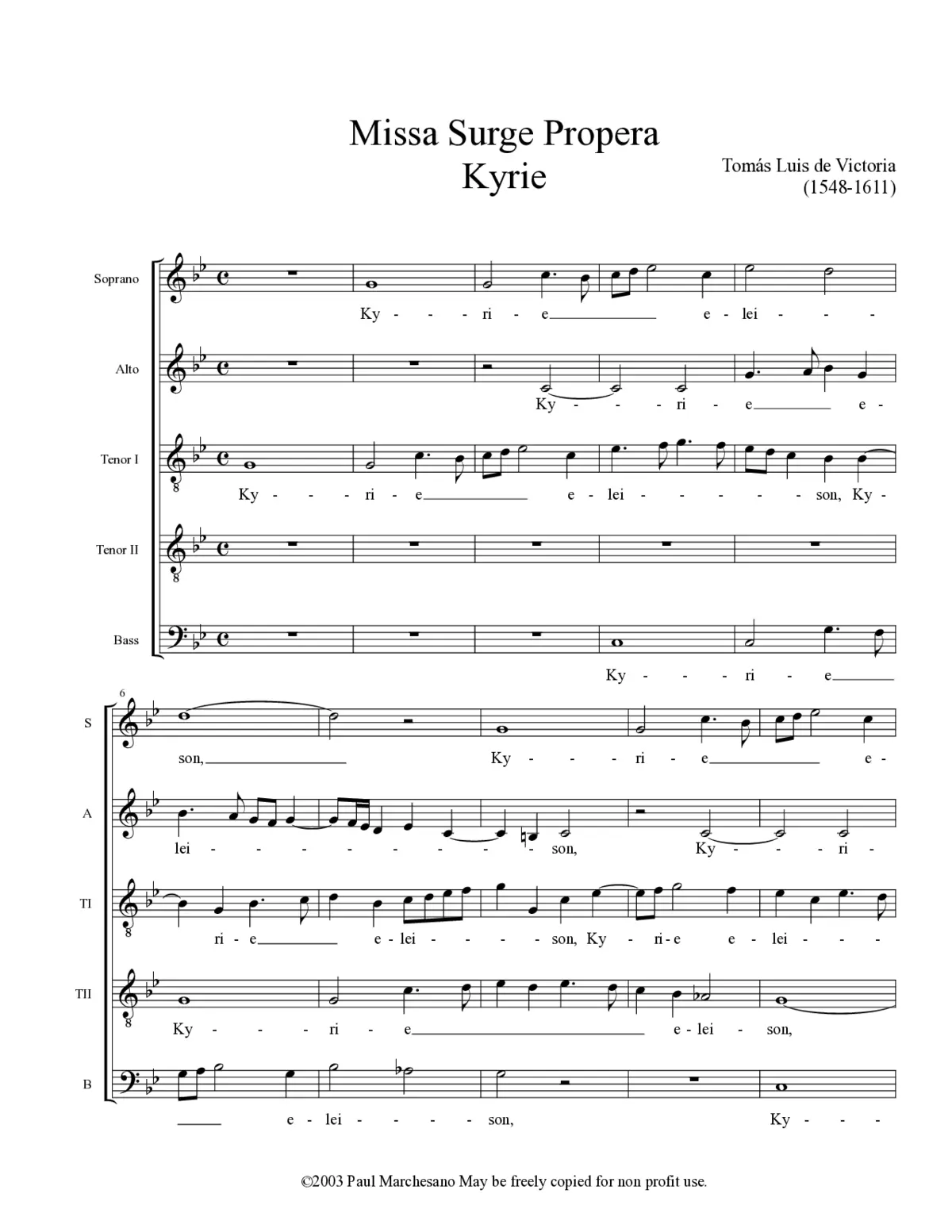 Missa Surge propera - Page 1