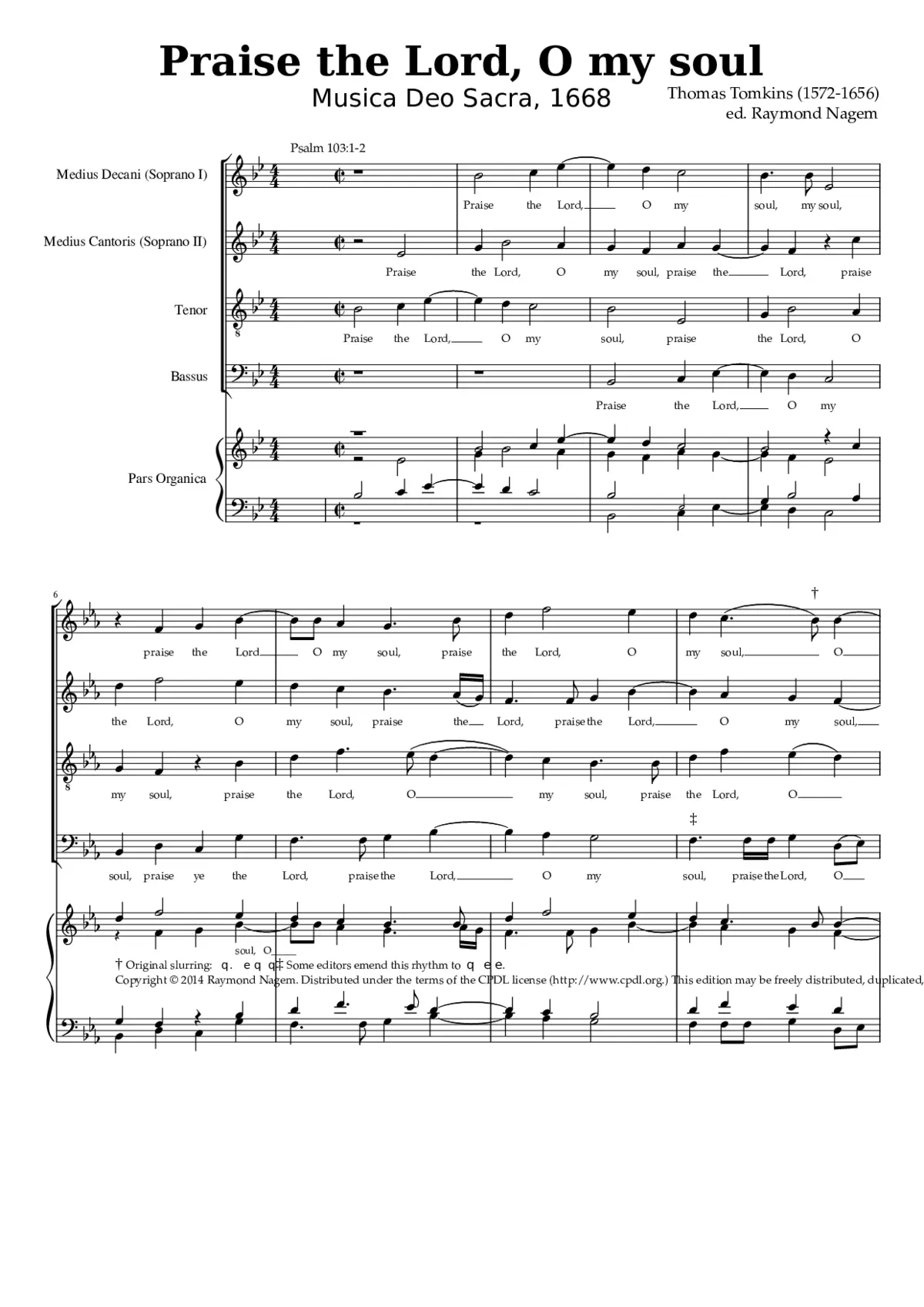 Praise the Lord O my soul - Page 1