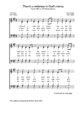 There’s a wideness in God’s mercy