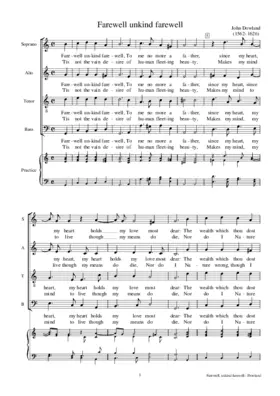 Farewell unkind farewell