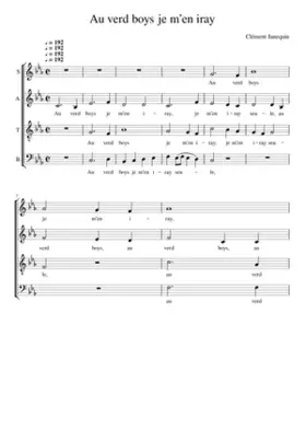 Au verd boys je m'en iray