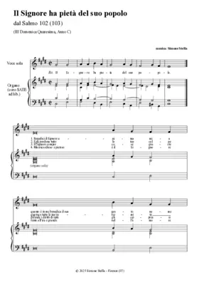 Il Signore ha pietà del suo popolo (Psalm 102-103)