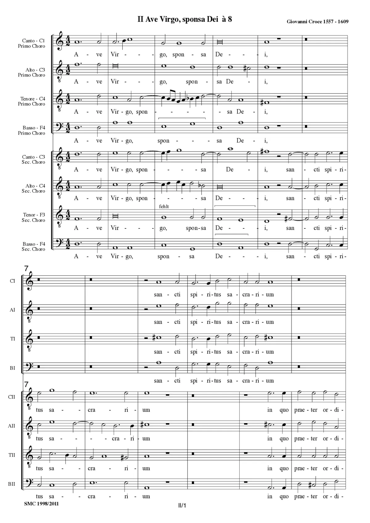 Ave Virgo, sponsa Dei - Page 1