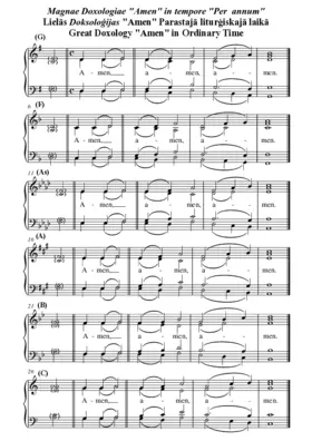 Amen - Doxologiae "Per annum" (Andris Solims (harm.))