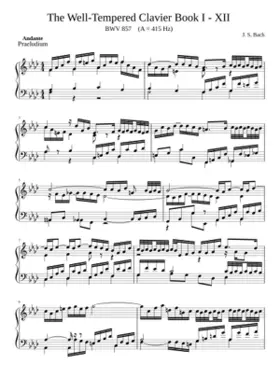 Prelude and Fugue in F minor BWV 857