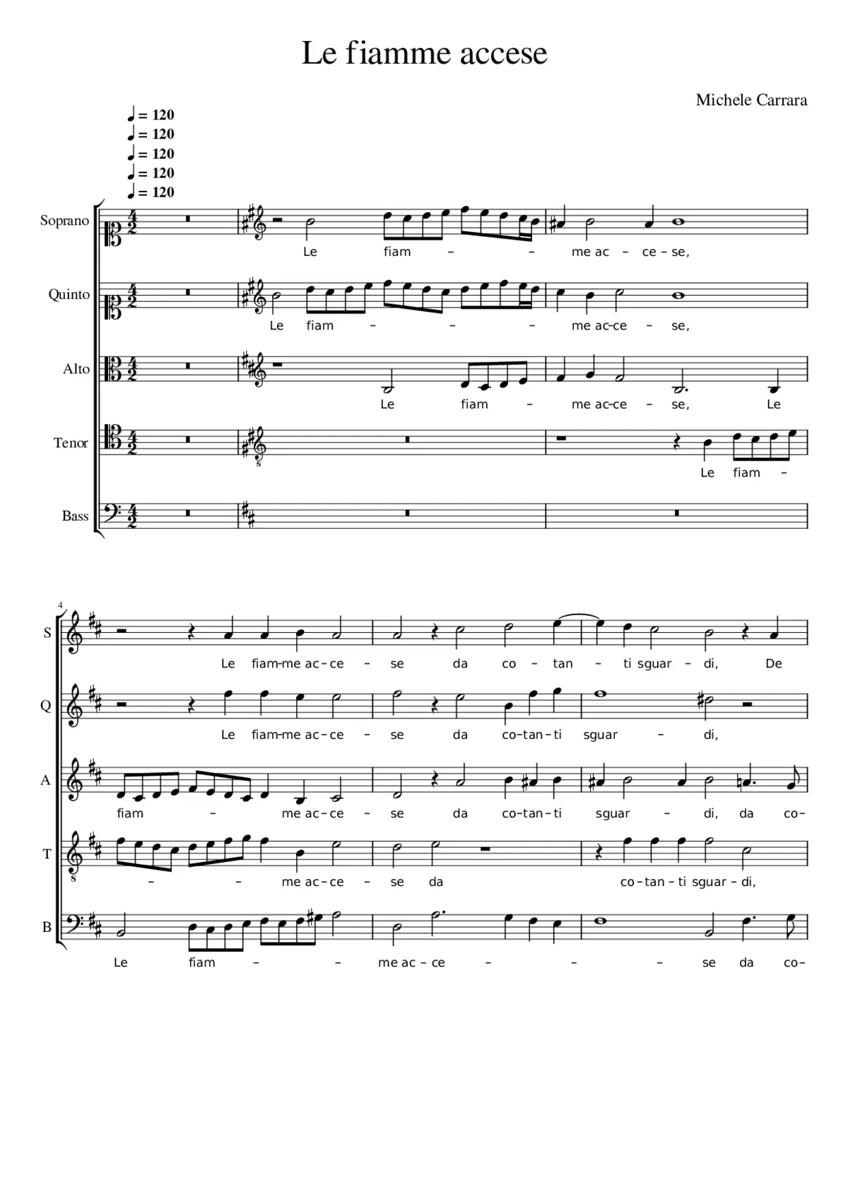 Le fiamme accese - Page 1