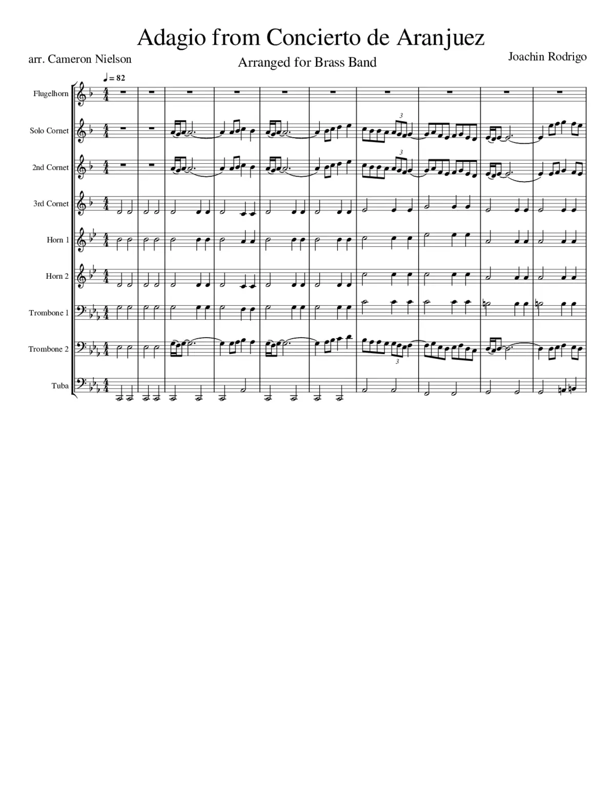 Adagio from Concierto de Aranjuez - Page 1