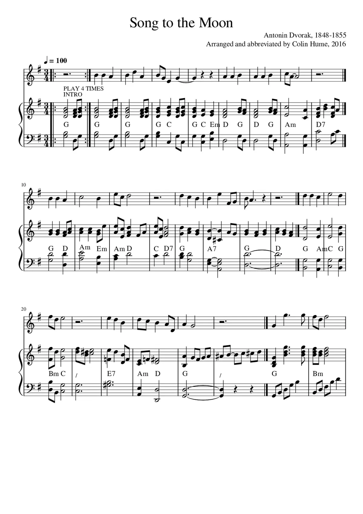 Song to the Moon - Page 1