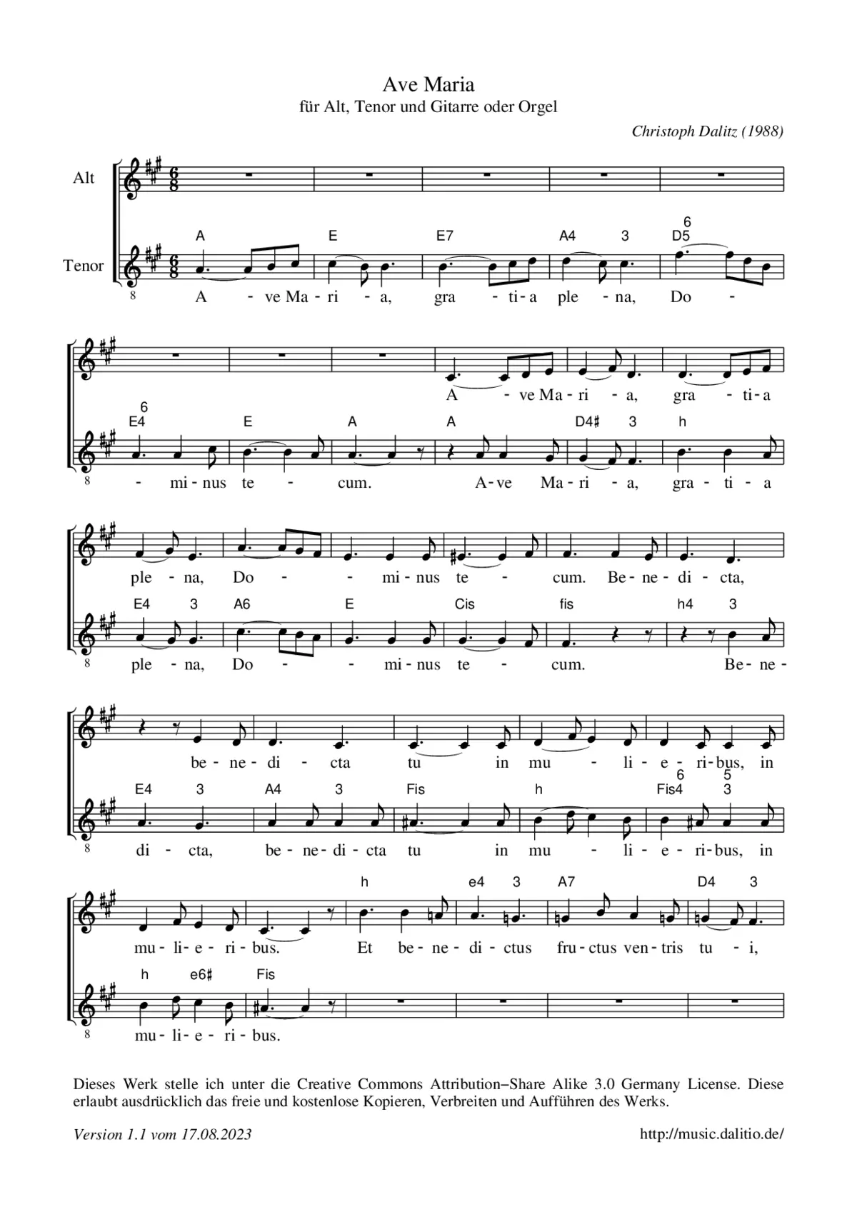 Ave Maria - Page 1