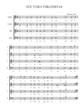 Ave vera virginitas