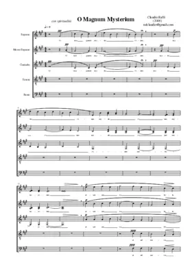 O magnum mysterium