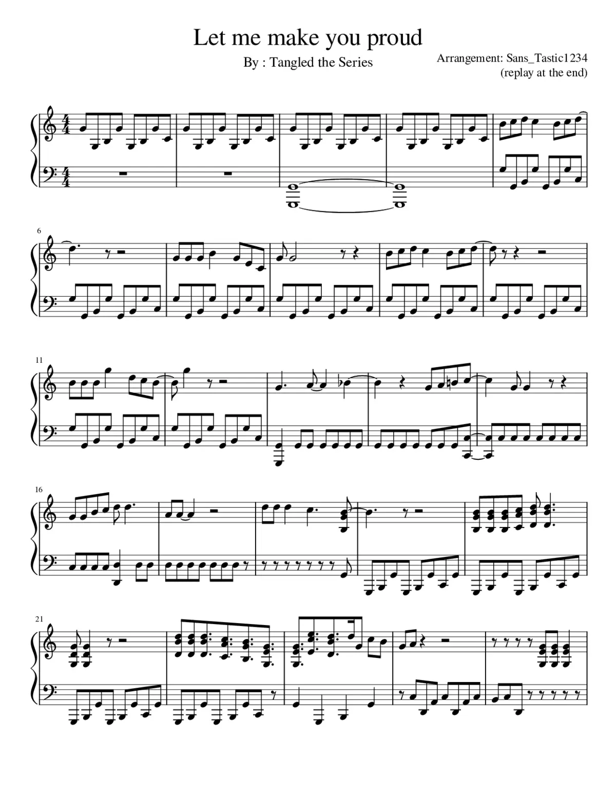 tangled - let me make you proud - Page 1