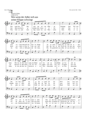 Wie wenn der Adler sich aus seiner Klippe schwingt SWV 434