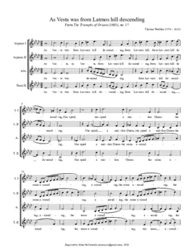 As Vesta was from Latmos hill descending