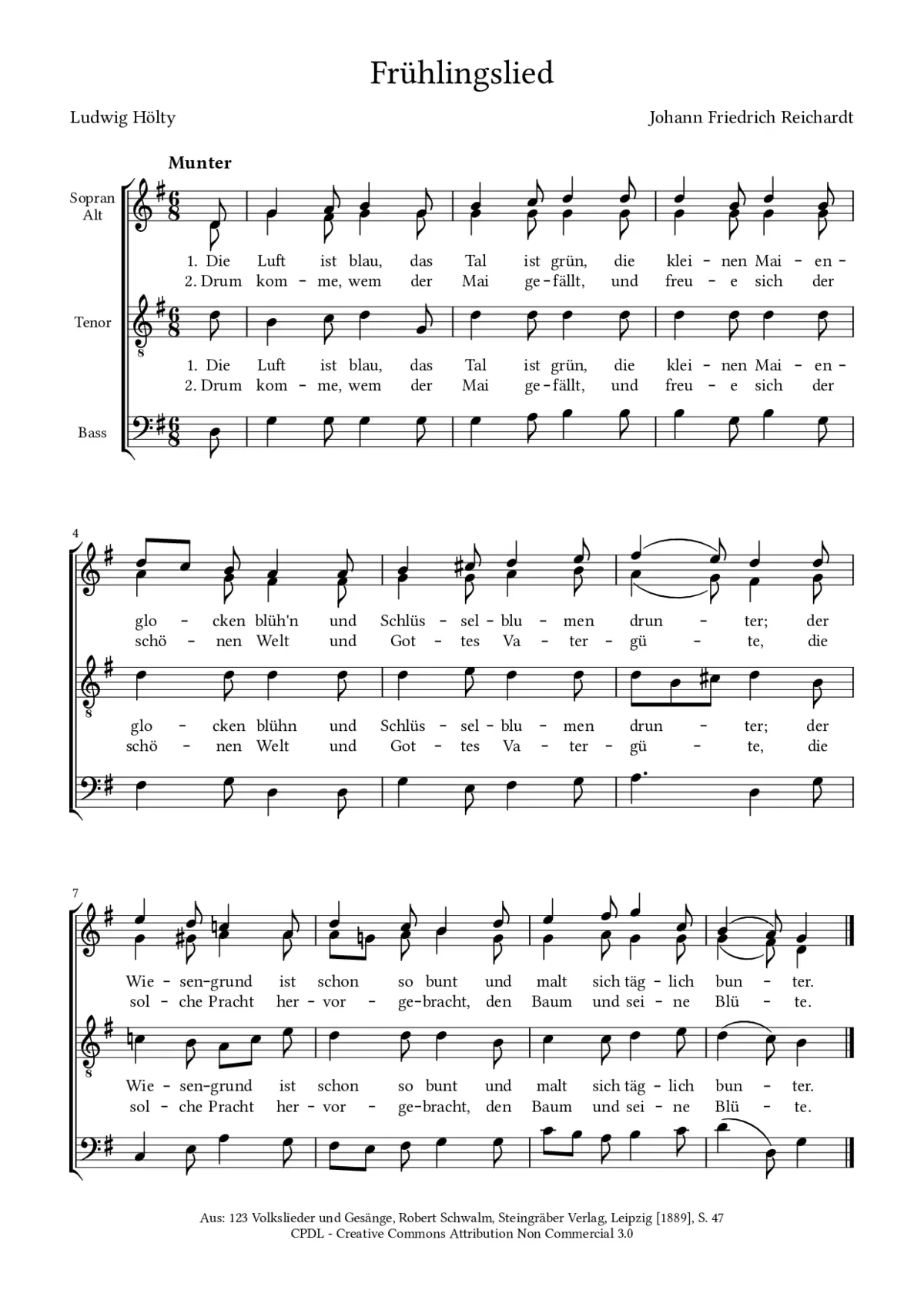 Frühlingslied - Page 1