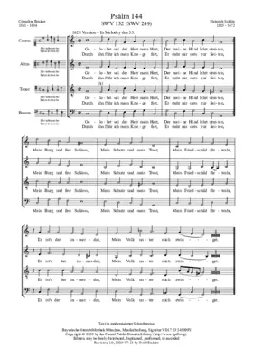 Gelobet sei der Herr, mein Hort, SWV 249