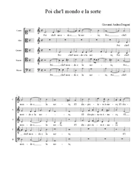 Poi che'l mondo e la sorte