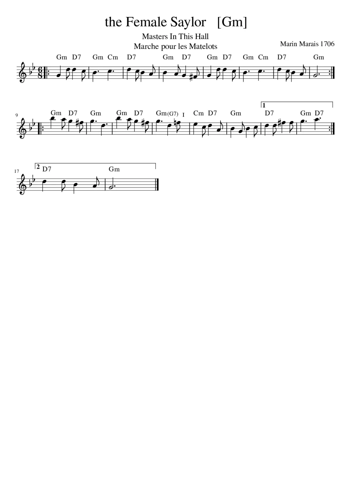 The Female Saylor - Page 1