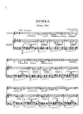 Dumka for Violin and Piano
