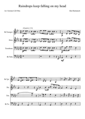 raindrops keep fallin on my head