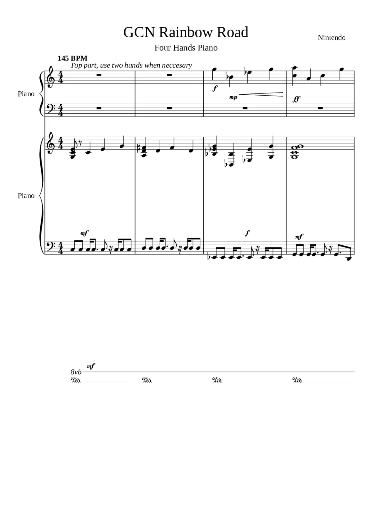 mario kart 64 - rainbow road - Page 1