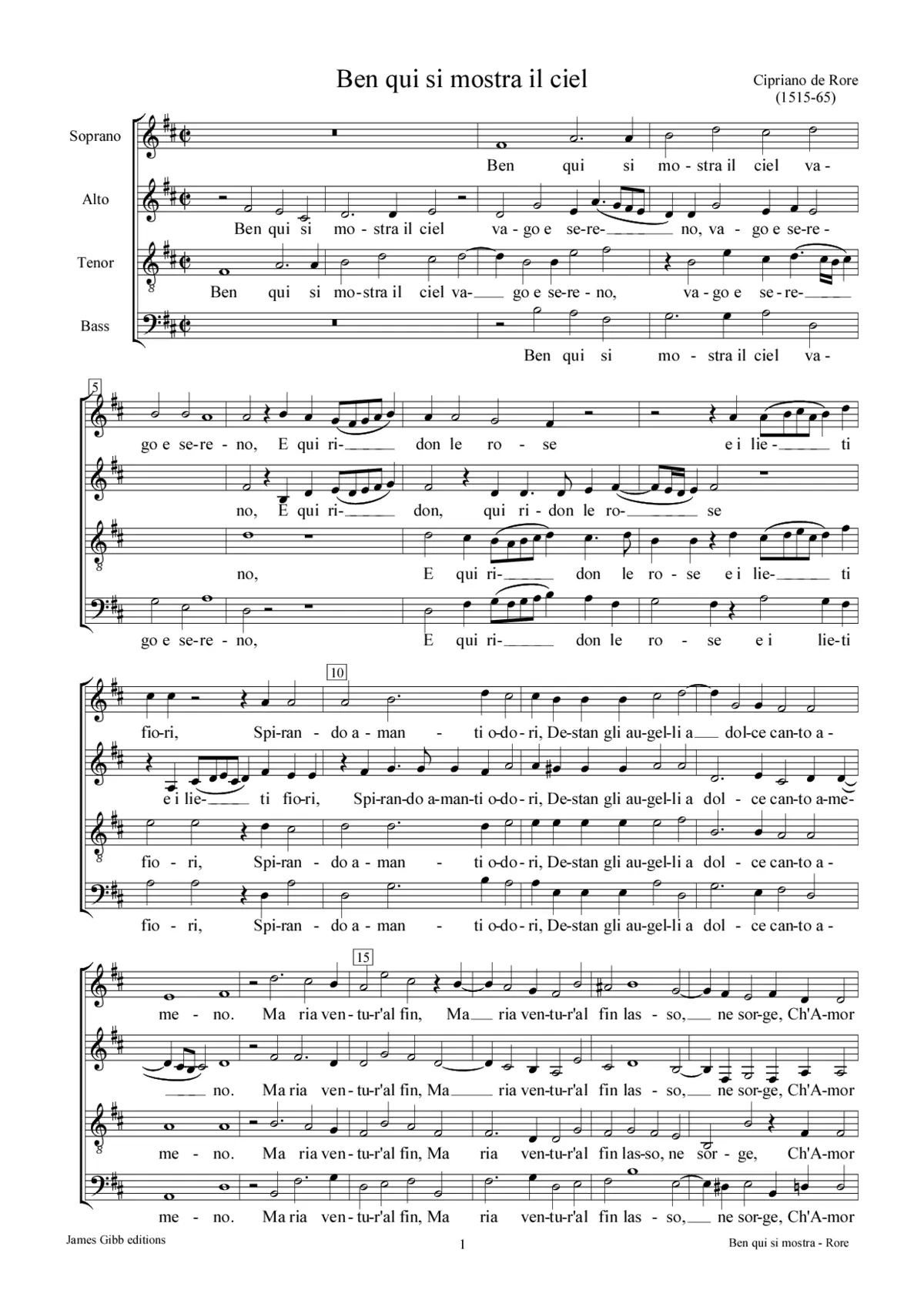 Ben qui si mostra il ciel - Page 1