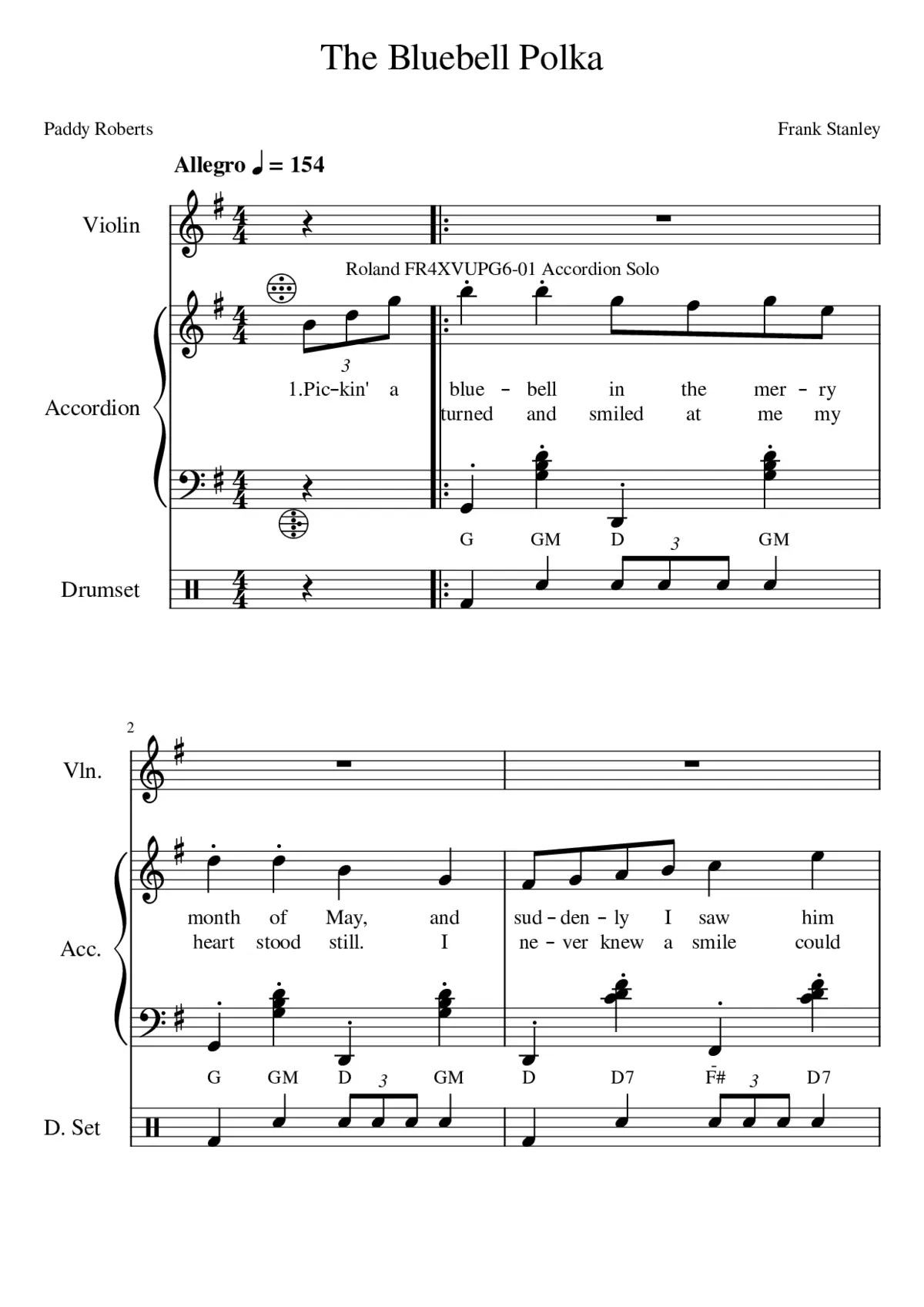 The Bluebell Polka - Page 1