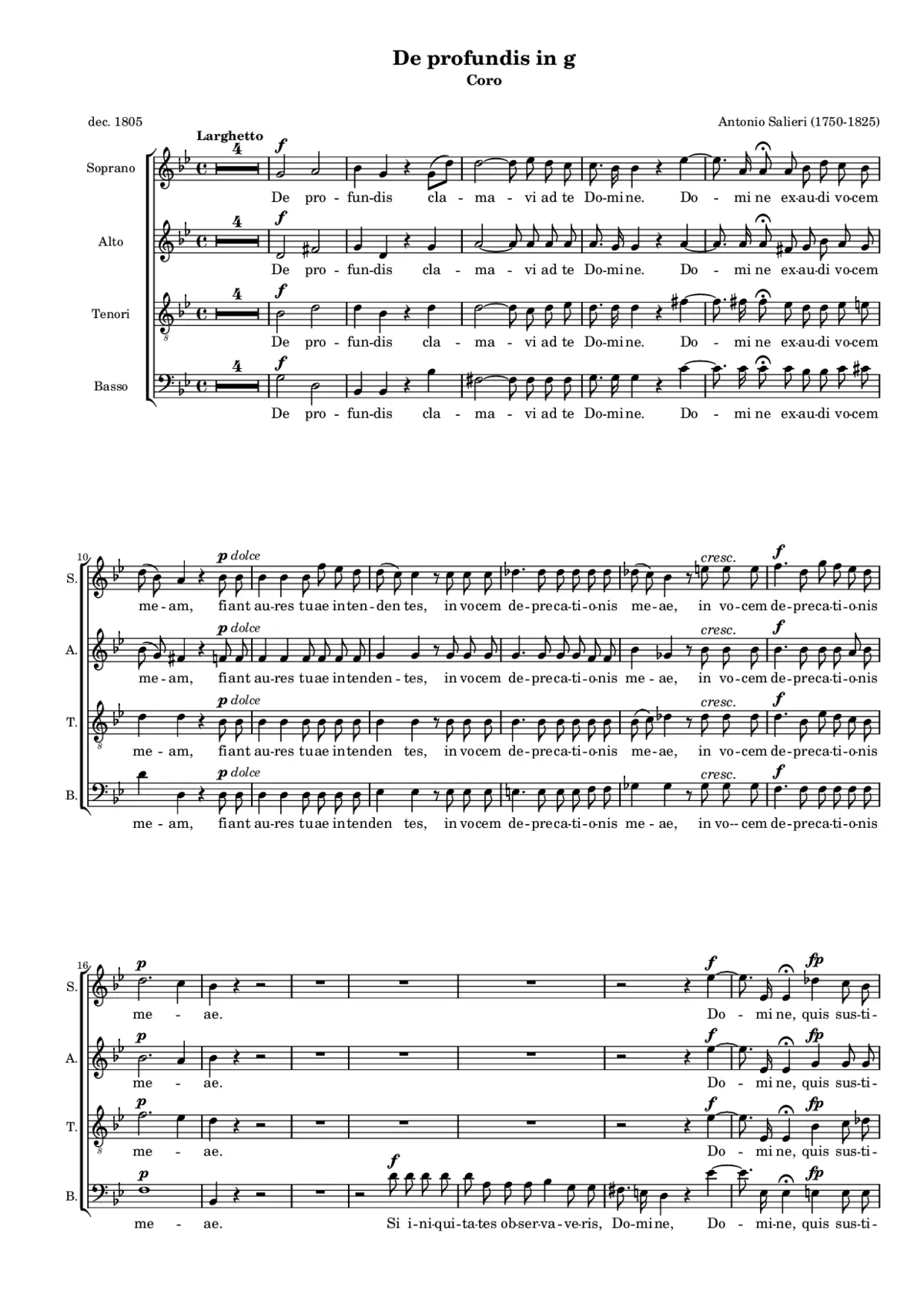 De profundis (in g) - Page 1