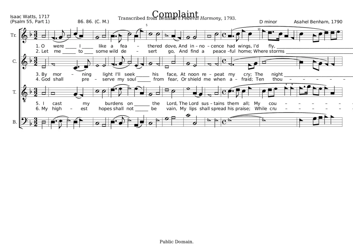 Complaint - Asahel Benham - Page 1