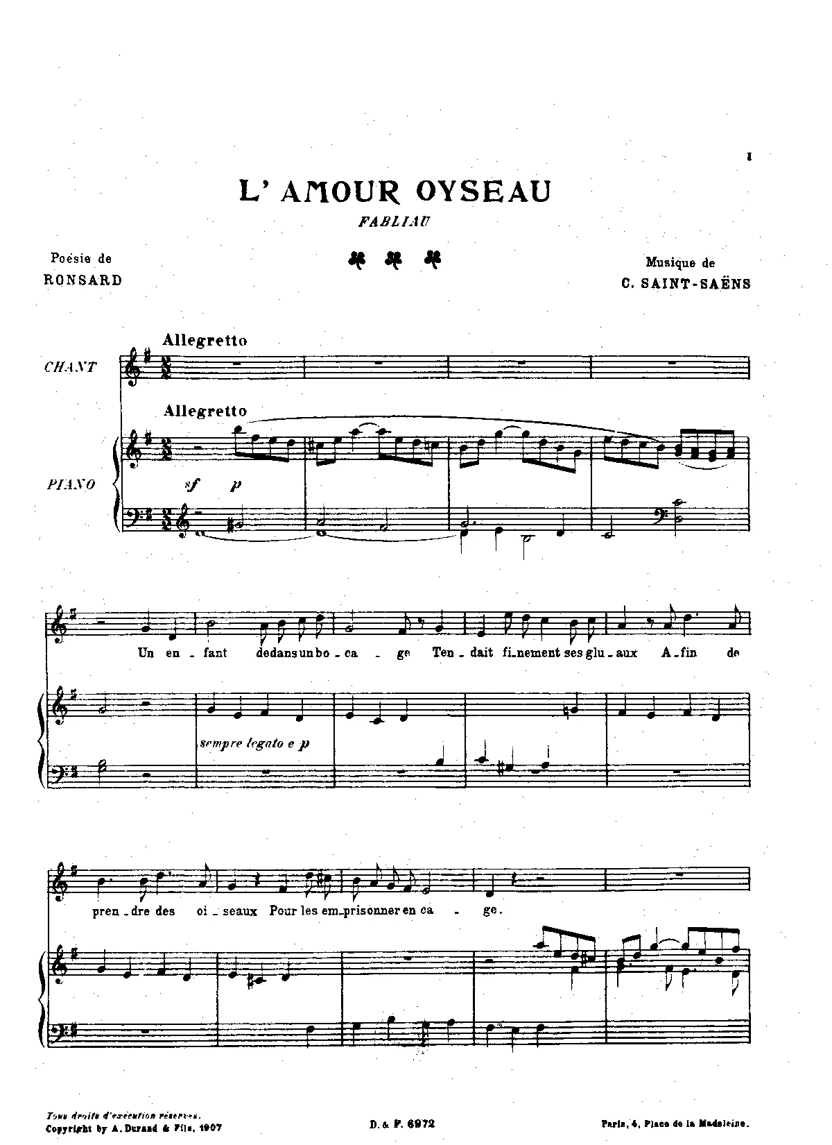 Cinq poèmes de Ronsard - Page 1