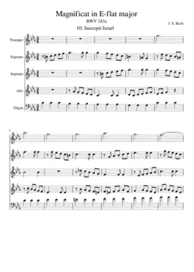 Magnificat in E-flat major BWV 243a