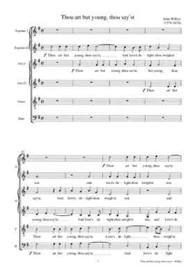 Thou art but young, thou say'st