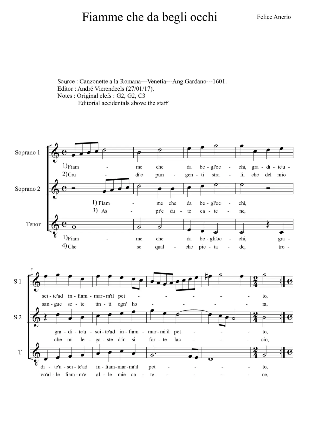 Fiamme che da begli occhi - Page 1