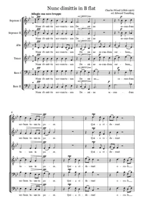 Nunc dimittis in B flat
