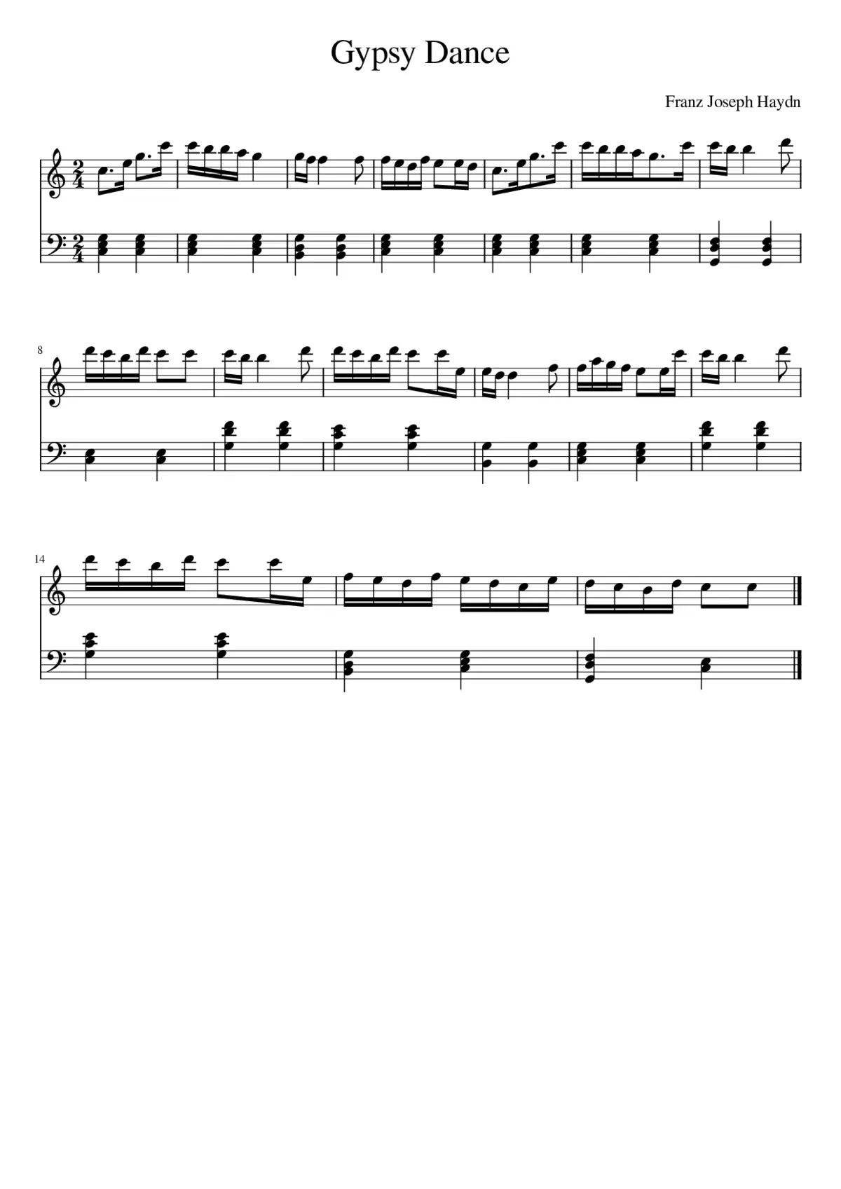 Gypsy Dance - Page 1