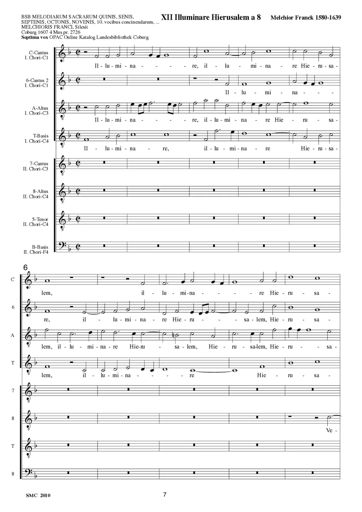 Illuminare Hierusalem a 8 - Page 1
