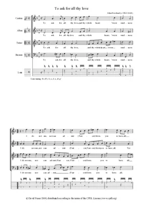 To ask for all thy love